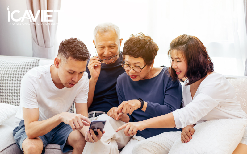 Con của cha mẹ (tức anh/chị/em của công dân Mỹ) được bảo lãnh qua các diện khác