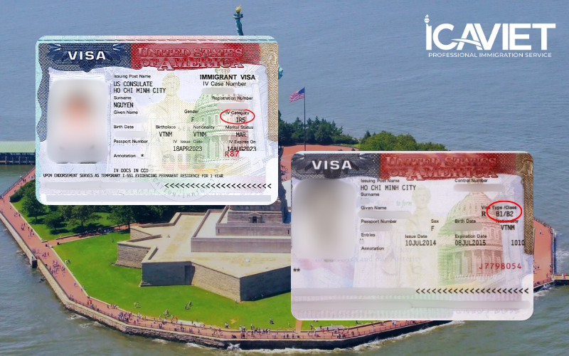 Visa du lịch và visa định cư IR5