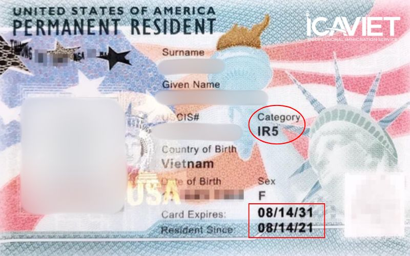 Thẻ xanh 10 năm diện IR5 