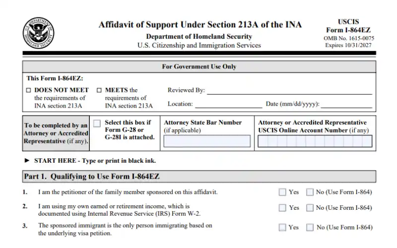 Hồ sơ bảo trợ tài chính trong bảo lãnh định cư là gì?