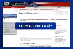 Form DS-260 là gì? Mẫu đơn xin visa định cư