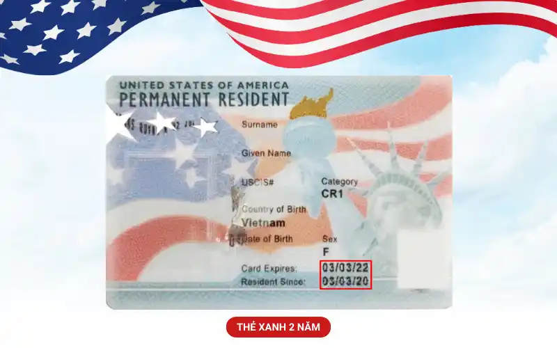 thẻ xanh 2 năm 