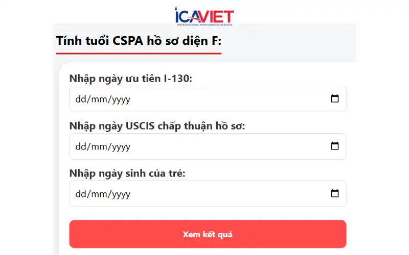 Thường trú nhân bảo lãnh con độc thân dưới 21 tuổi